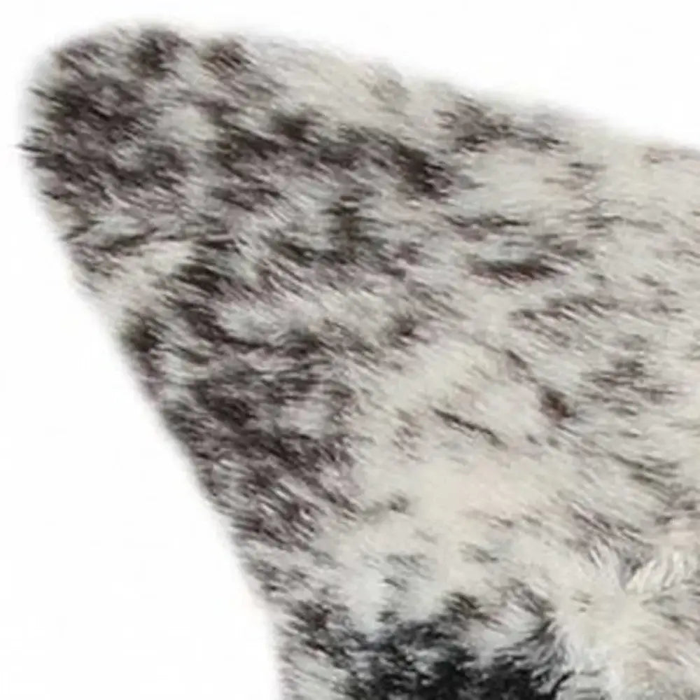 S&P Black White Animal Print Area Rug - Homeroots - Flyclothing LLC