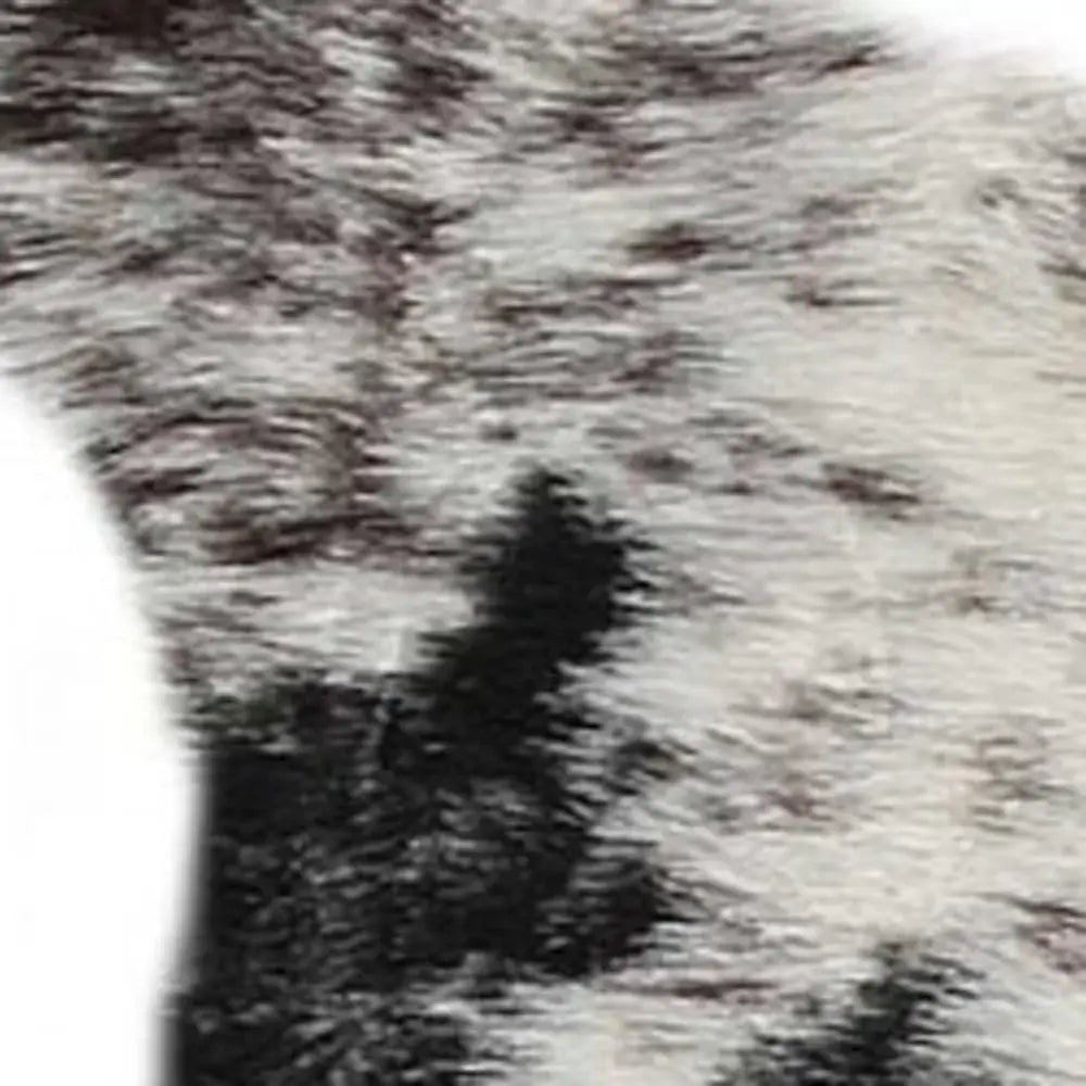 S&P Black White Animal Print Area Rug - Homeroots - Flyclothing LLC