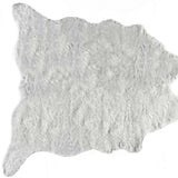 5' X 8' Gray Faux Fur Area Rug - Homeroots - Flyclothing LLC