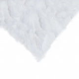 5" X 12" X 20" 100% Natural Rabbit Fur White Pillow - Homeroots - Flyclothing LLC