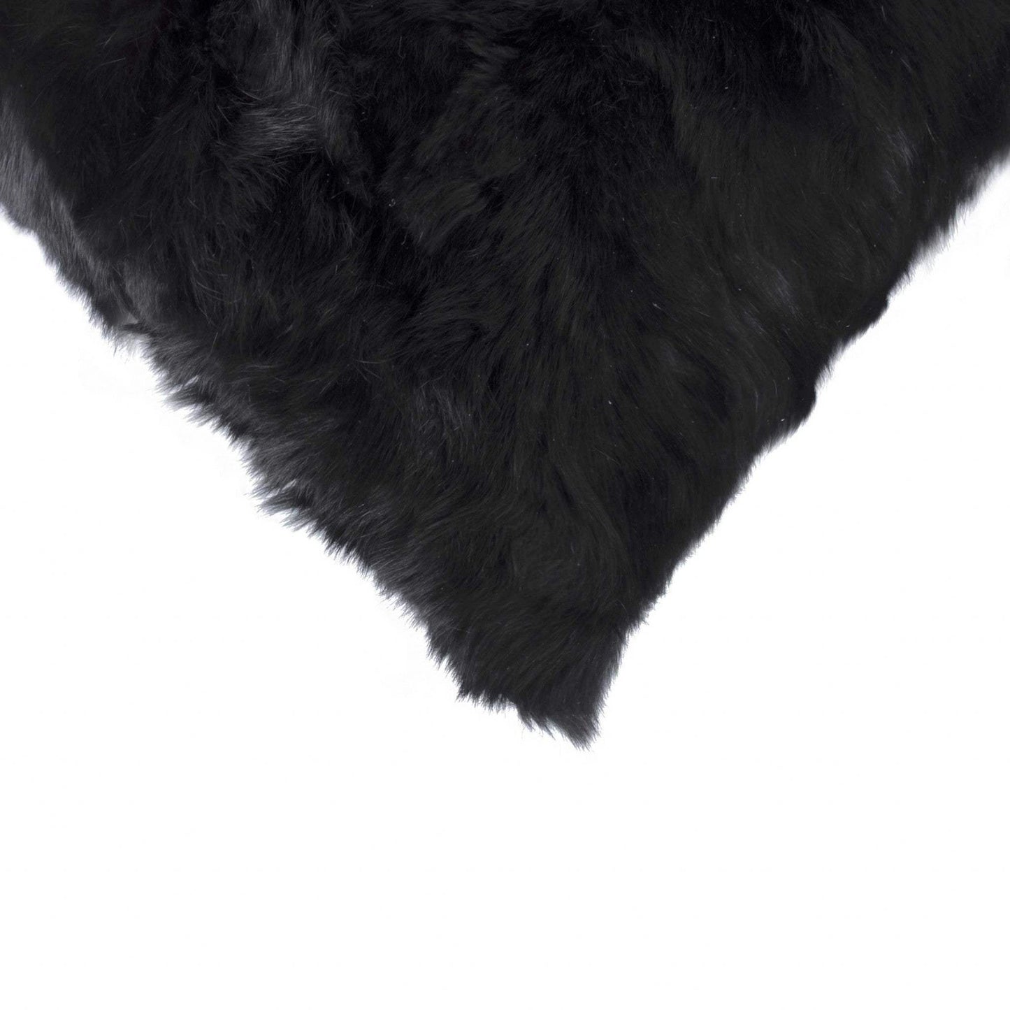 12" X 20" Black Wool Throw Pillow - Homeroots - Flyclothing LLC