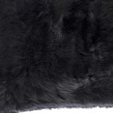 12" X 20" Black Wool Throw Pillow - Homeroots - Flyclothing LLC