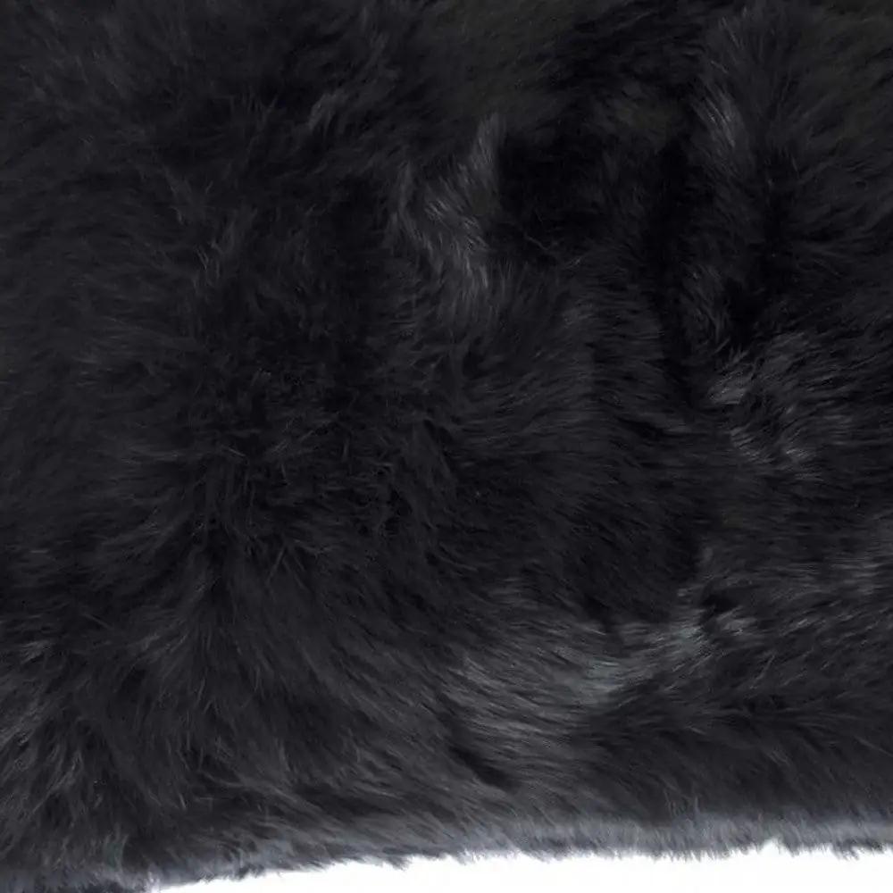 12" X 20" Black Wool Throw Pillow - Homeroots - Flyclothing LLC