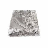 50" X 60" Gray Rabbit Fur Throw Blanket - Homeroots