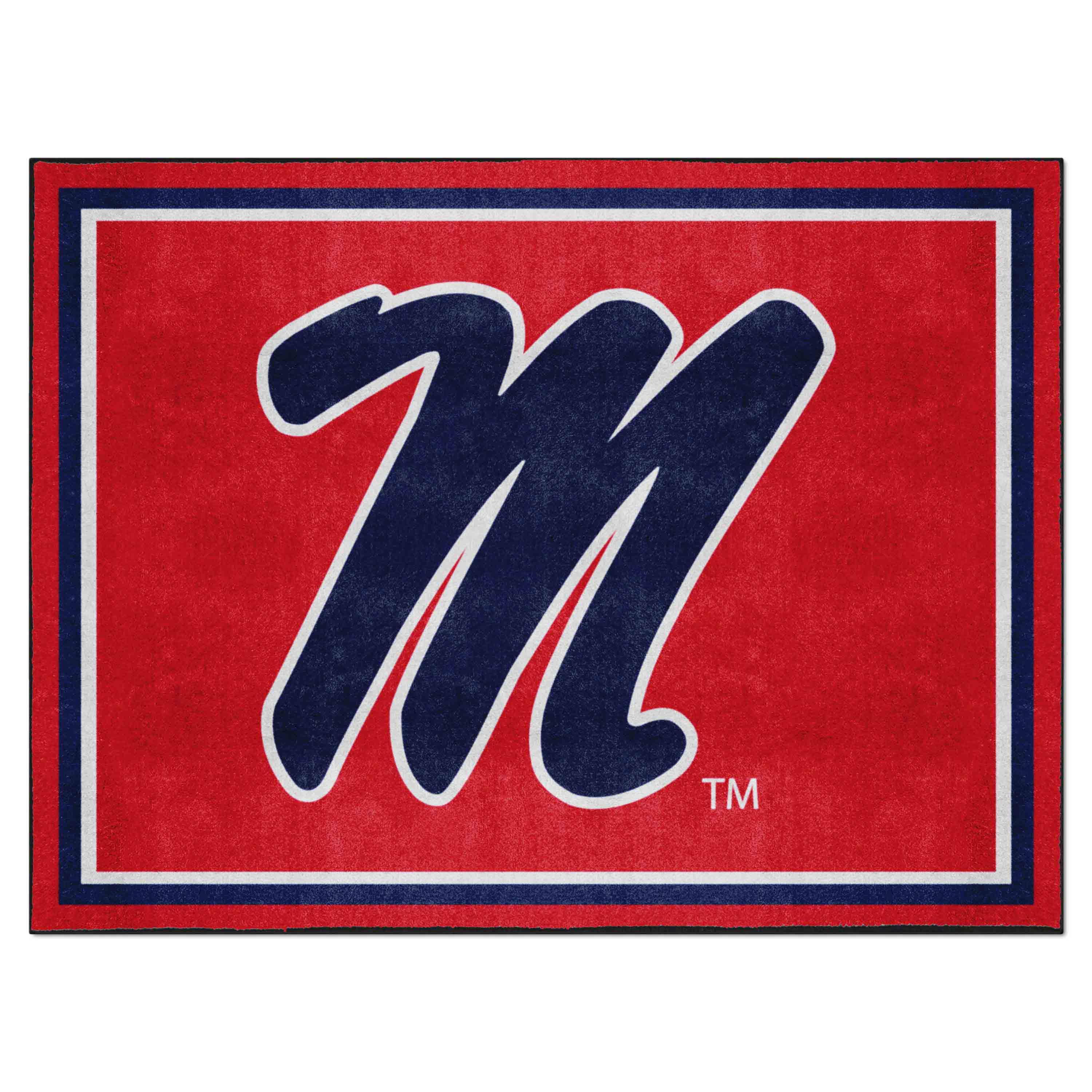 Ole Miss Rebels 8ft. x 10 ft. Plush Area Rug - Ole Miss