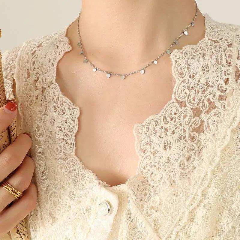 Titanium Steel Charm Necklace - Trendsi - Flyclothing LLC