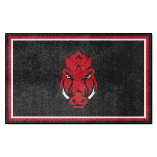 Arkansas Razorbacks 4ft. x 6ft. Plush Area Rug - Arkansas