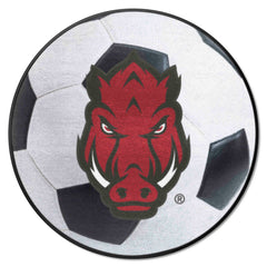 Arkansas Razorbacks Soccer Ball Rug - 27in. Diameter - Arkansas