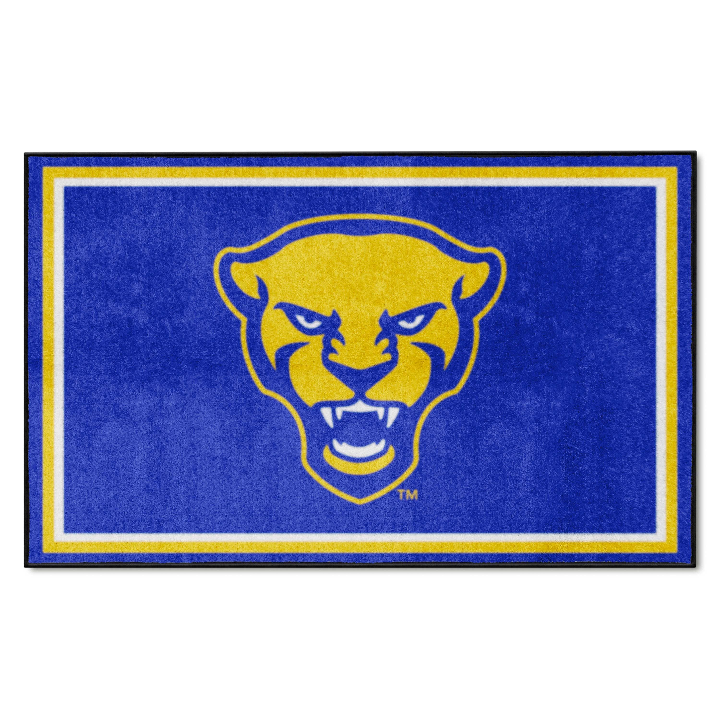 Pitt Panthers 4ft. x 6ft. Plush Area Rug, Panther Logo - Pitt