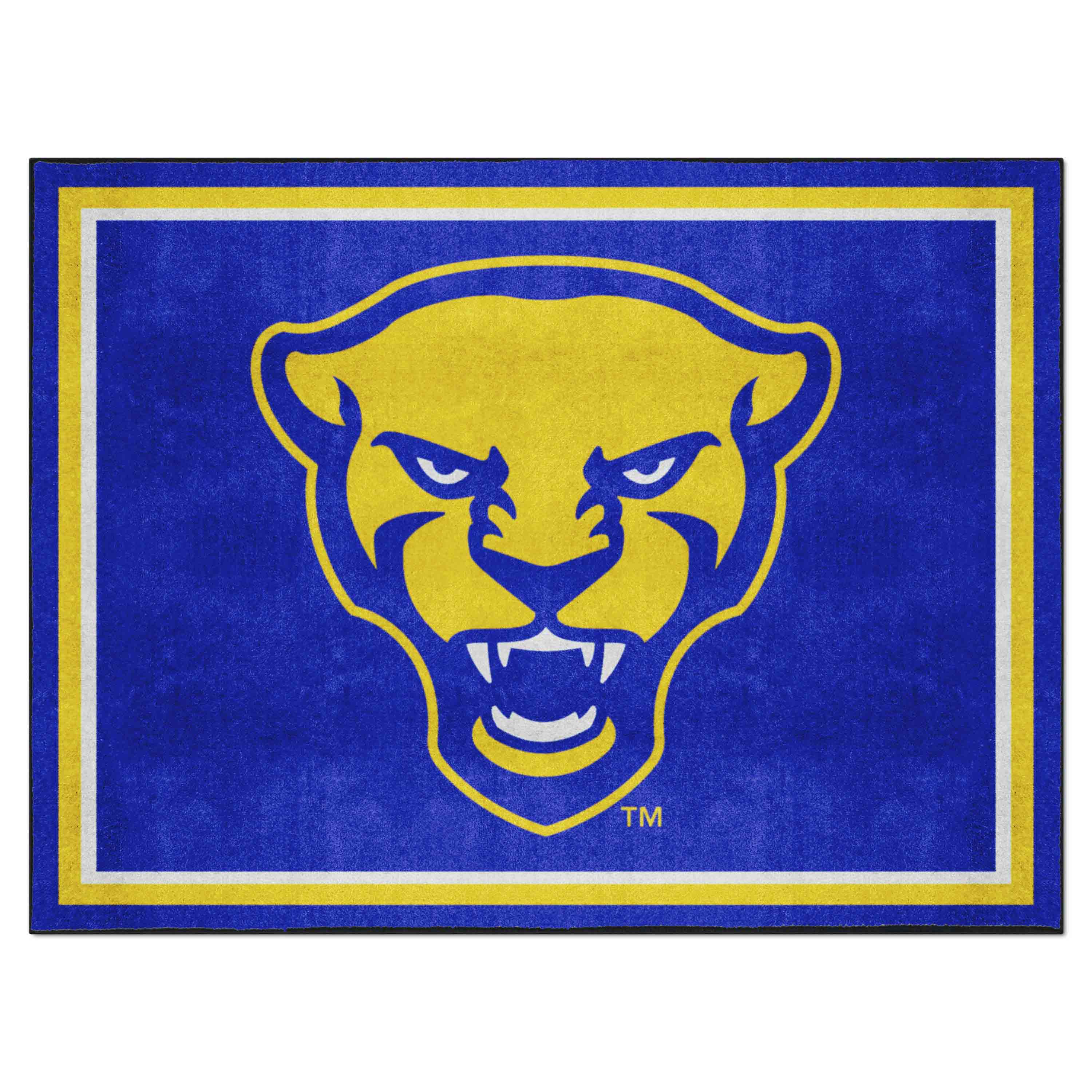 Pitt Panthers 8ft. x 10 ft. Plush Area Rug, Panther Logo - Pitt