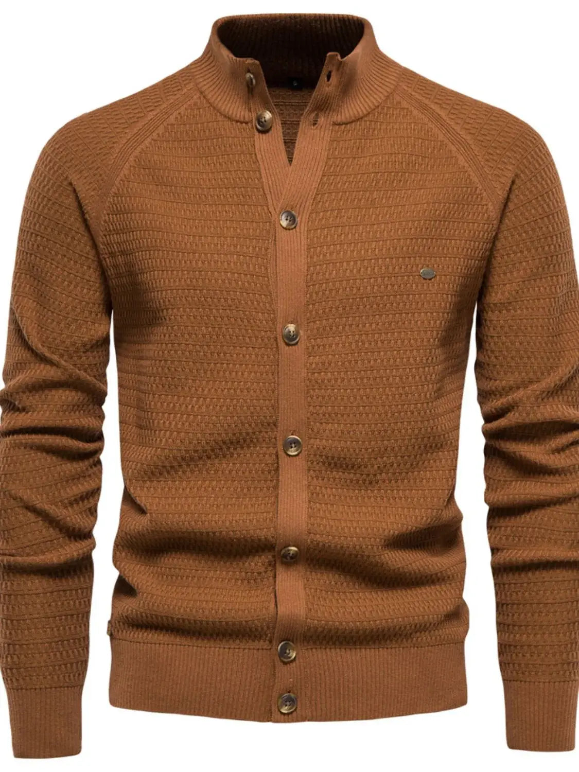 Men's Button Down Long Sleeve Cardigan - Trendsi - Flyclothing LLC