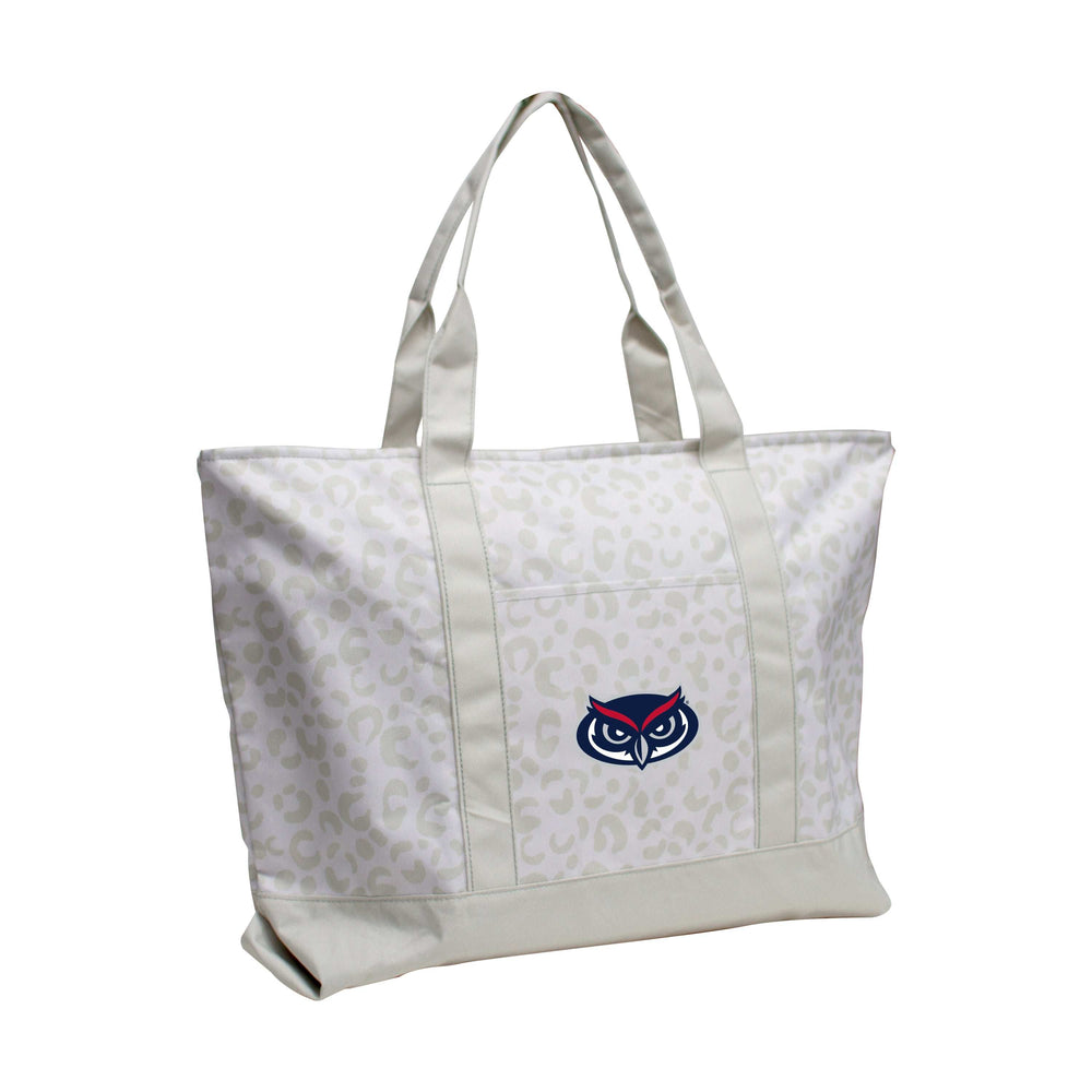 Florida Atlantic Leopard Pattern Tote - Logo Brands - Flyclothing LLC