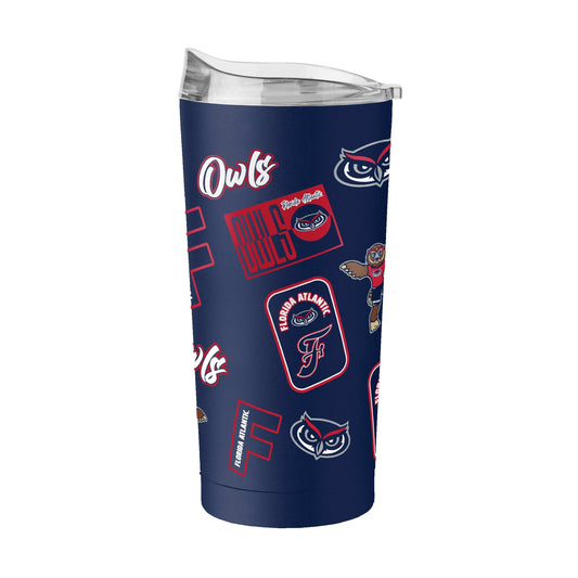 Florida Atlantic 20oz Dreamweave Powder Coat Tumbler - Logo Brands - Flyclothing LLC