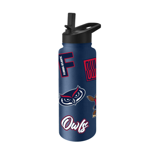 Florida Atlantic 34oz Dreamweave Quencher Bottle - Logo Brands - Flyclothing LLC