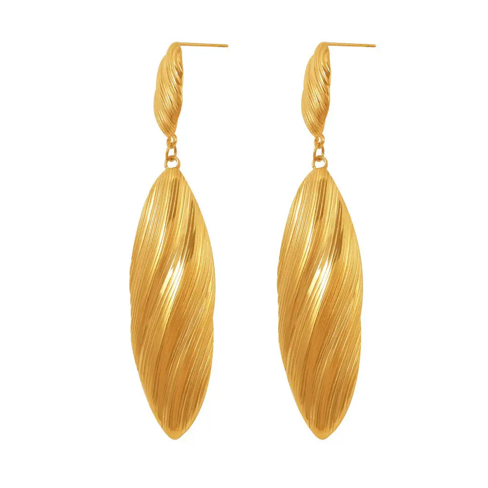 Stainless Steel Dangle Earrings - Trendsi - Flyclothing LLC
