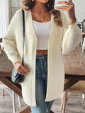 Open Front Drop Shoulder Cardigan - Trendsi - Flyclothing LLC