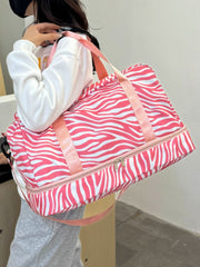 Oxford Cloth Leopard Travel Bag - Trendsi