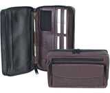 Cartera de mano personal de cuero Scully