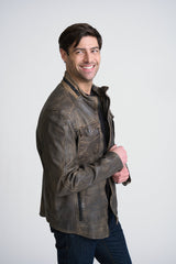 Cove UF Leather Jacket, Elephant