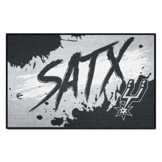 San Antonio Spurs Slogan Starter Mat Accent Rug - 19in. x 30in. - San Antonio Spurs