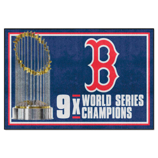 Boston Red Sox Dynasty 5ft. x 8 ft. Plush Area Rug - Boston Red Sox