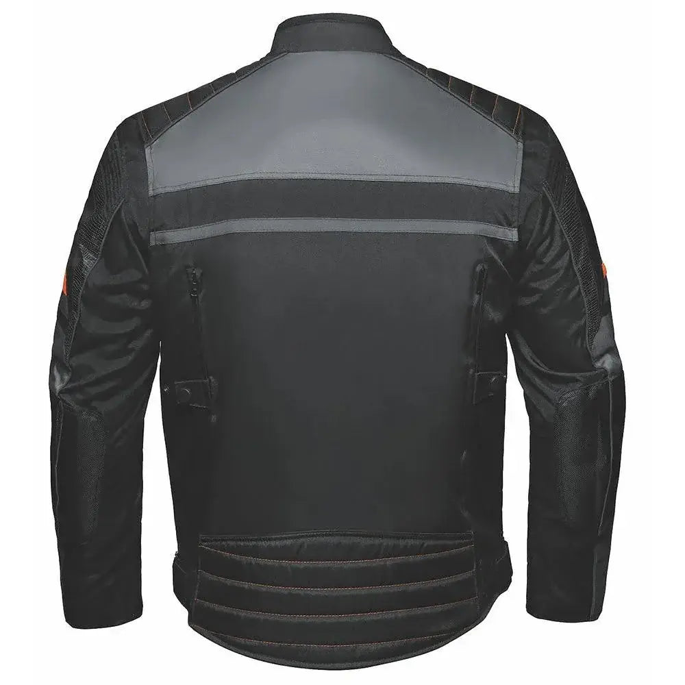Road King - Mens Nylon Textile Jacket - Unik Just for Bikers - Flyclothing LLC
