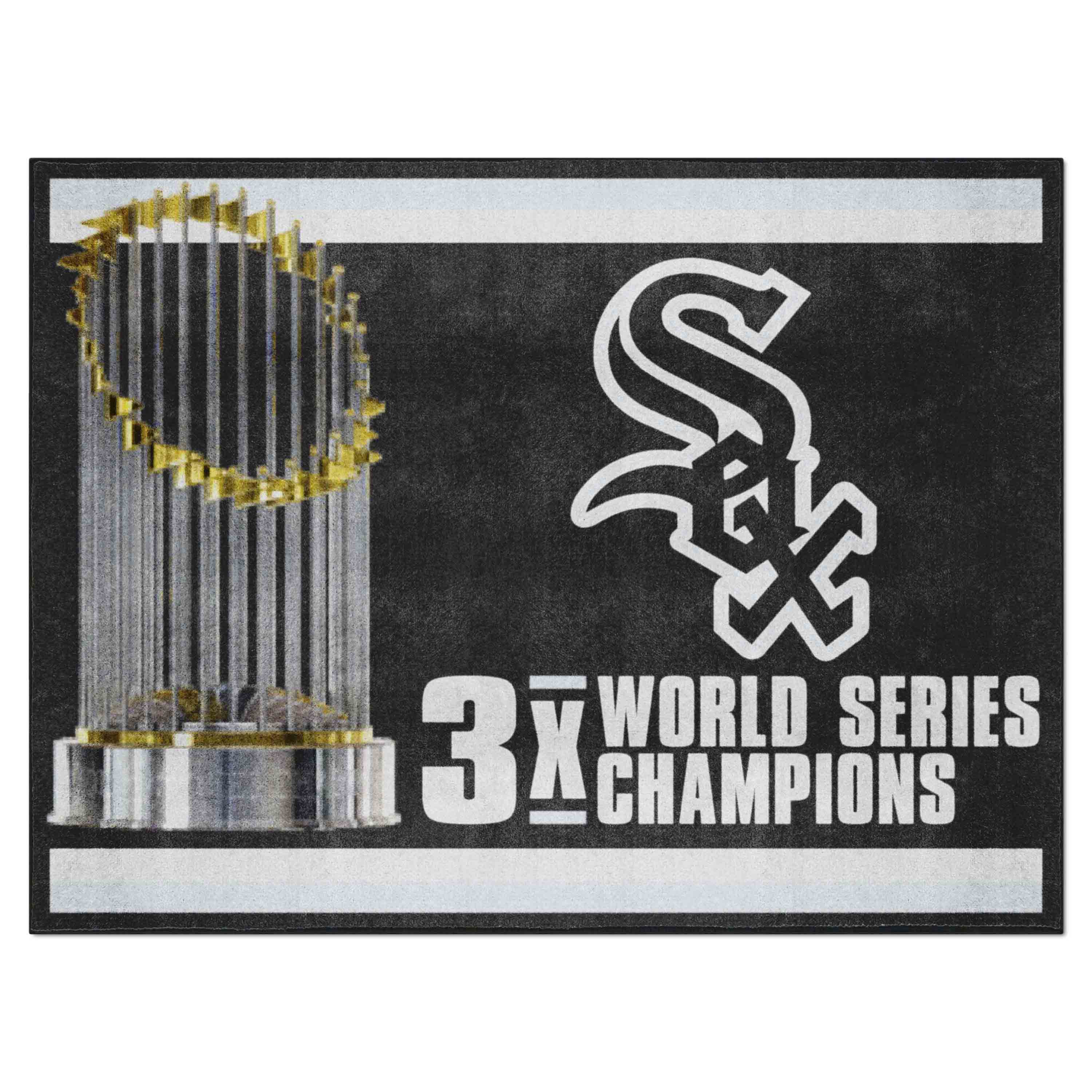 Chicago White Sox Dynasty 8ft. x 10 ft. Plush Area Rug - Chicago White Sox