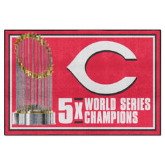Cincinnati Reds Dynasty 5ft. x 8 ft. Plush Area Rug - Cincinnati Reds