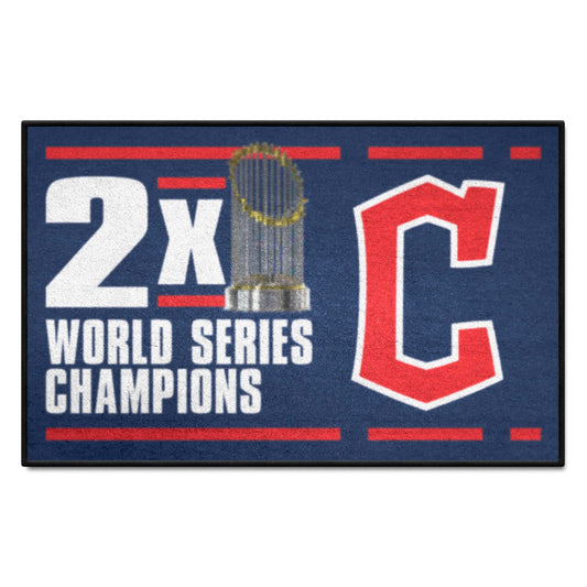 Cleveland Guardians Dynasty Starter Mat Accent Rug - 19in. x 30in. - Cleveland Guardians