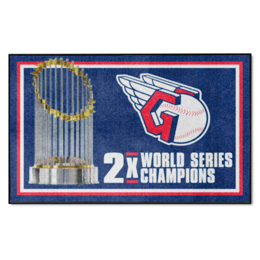 Cleveland Guardians Dynasty 4ft. x 6ft. Plush Area Rug - Cleveland Guardians