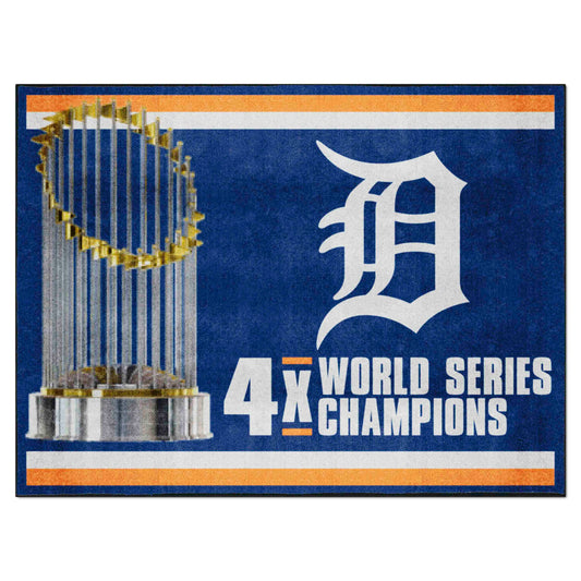 Detroit Tigers Dynasty 8ft. x 10 ft. Plush Area Rug - Detroit Tigers