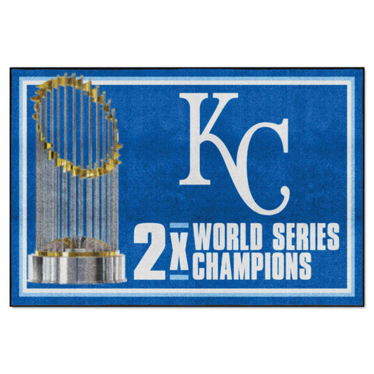 Kansas City Royals Dynasty 5ft. x 8 ft. Plush Area Rug - Kansas City Royals