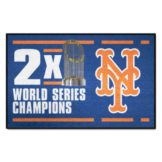 New York Mets Dynasty Starter Mat Accent Rug - 19in. x 30in. - New York Mets