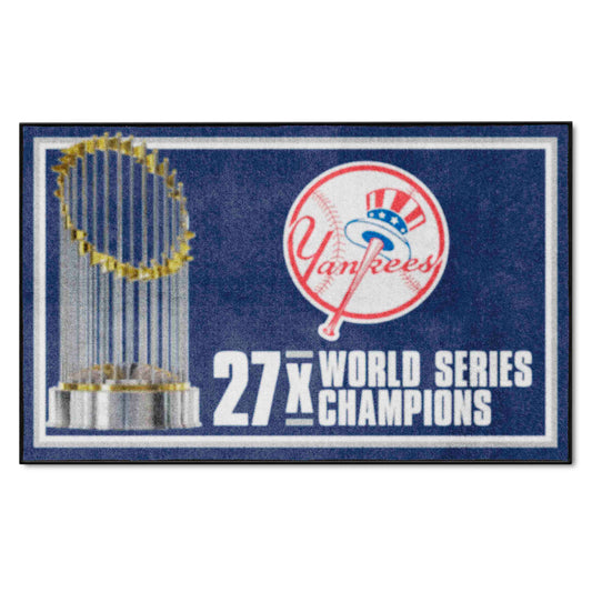 New York Yankees Dynasty 4ft. x 6ft. Plush Area Rug - New York Yankees