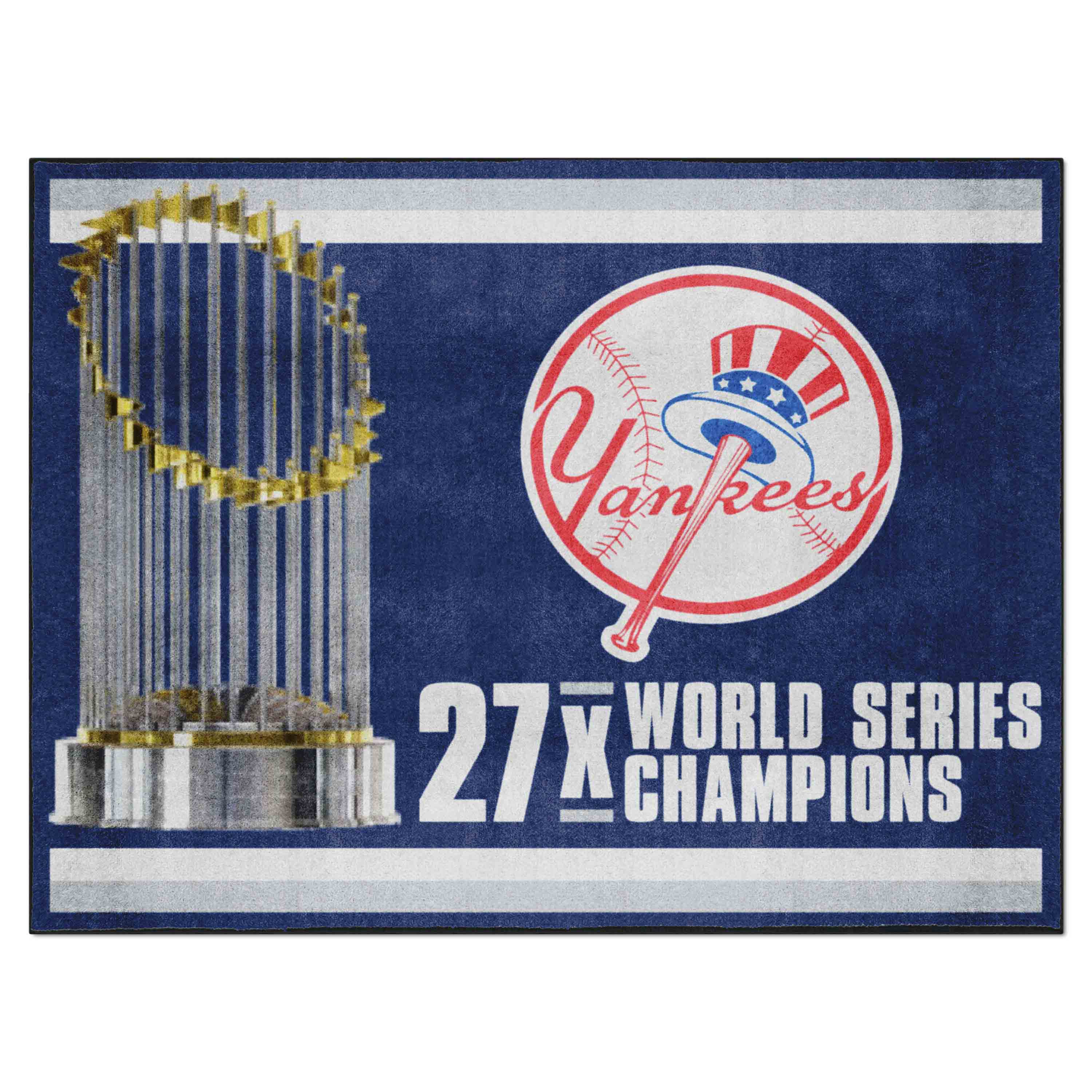 New York Yankees Dynasty 8ft. x 10 ft. Plush Area Rug - New York Yankees