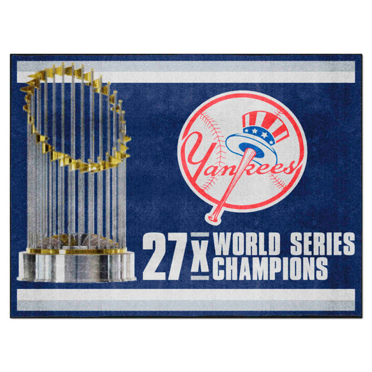 New York Yankees Dynasty 8ft. x 10 ft. Plush Area Rug - New York Yankees