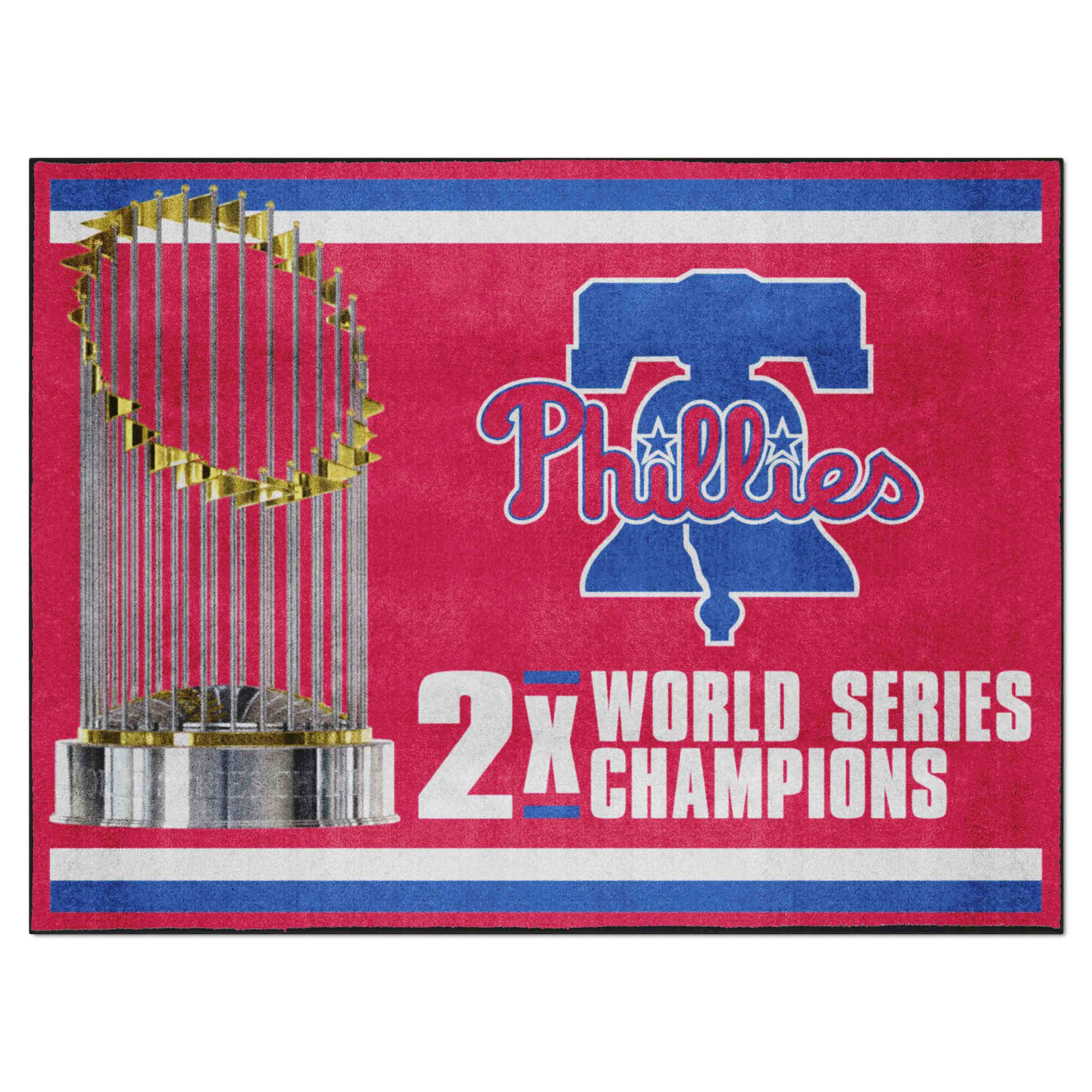 Philadelphia Phillies Dynasty 8ft. x 10 ft. Plush Area Rug - Philadelphia Phillies