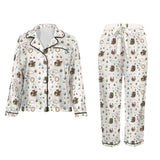 Baha Ranch Boots and Brands Western Christmas Long Satin Pajamas - Baha Ranch Western Wear - Flyclothing LLC