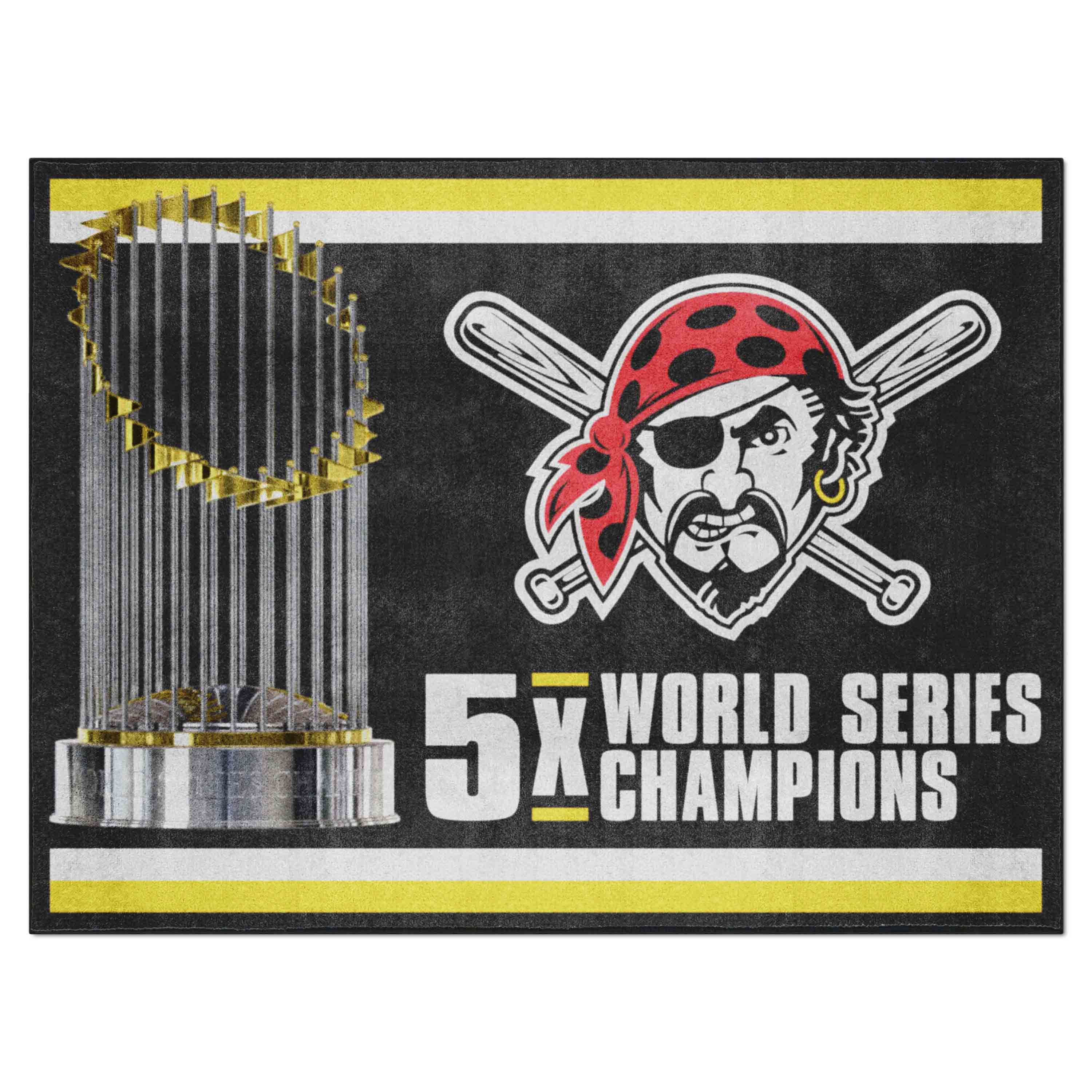 Pittsburgh Pirates Dynasty 8ft. x 10 ft. Plush Area Rug - Pittsburgh Pirates