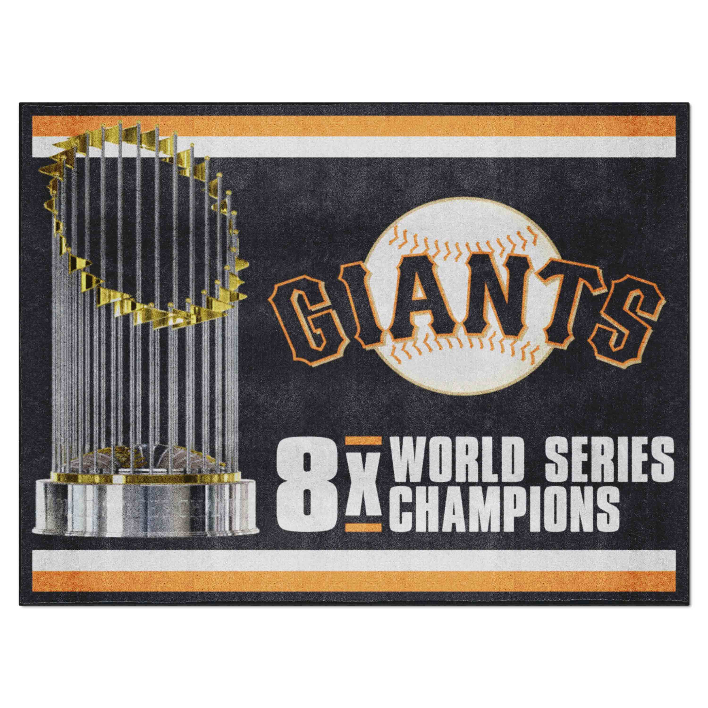 San Francisco Giants Dynasty 8ft. x 10 ft. Plush Area Rug - San Francisco Giants