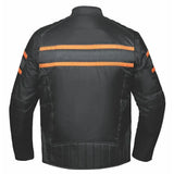Heritage - Mens Orange Textile Jacket - Unik Just for Bikers - Flyclothing LLC