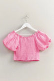 HYFVE Puff Sleeve Sweetheart Neck Top - Trendsi