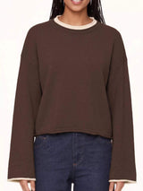 Crew Neck Dropped Shoulder Sweater - Trendsi - Flyclothing LLC