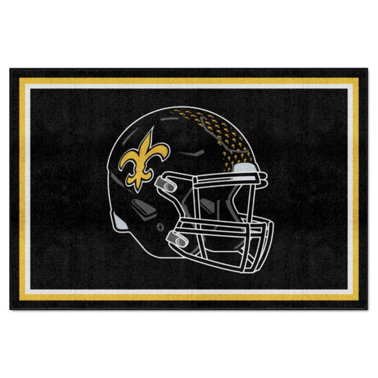 New Orleans Saints 5ft. x 8 ft. Plush Area Rug - New Orleans Saints