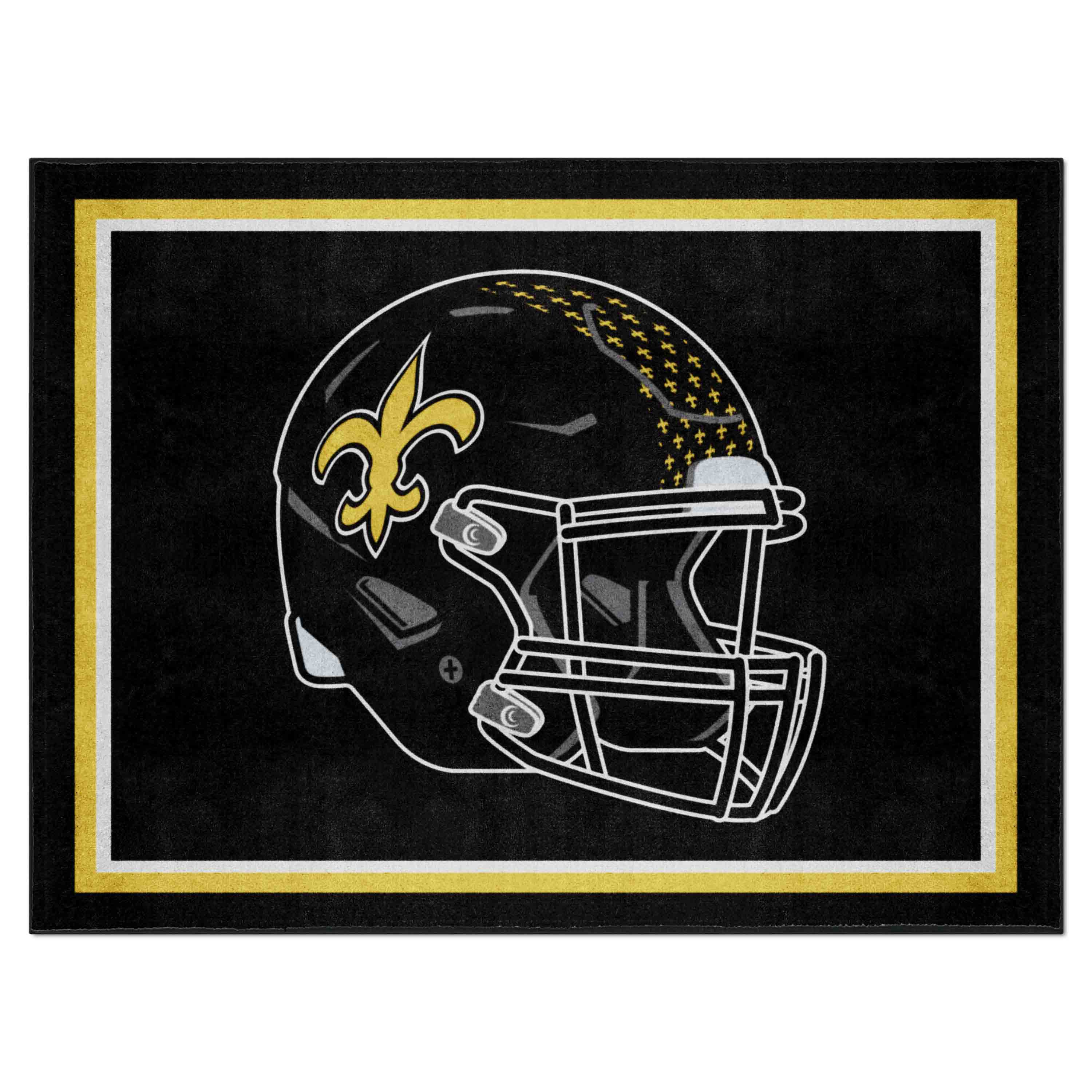 New Orleans Saints 8ft. x 10 ft. Plush Area Rug - New Orleans Saints