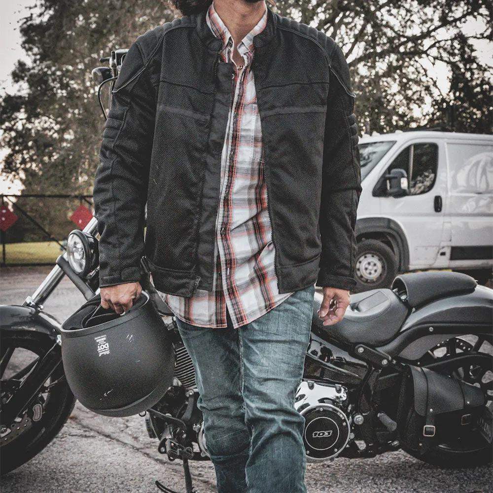 Hurricane - Mens Textile Mesh Jacket - Unik Just for Bikers - Flyclothing LLC