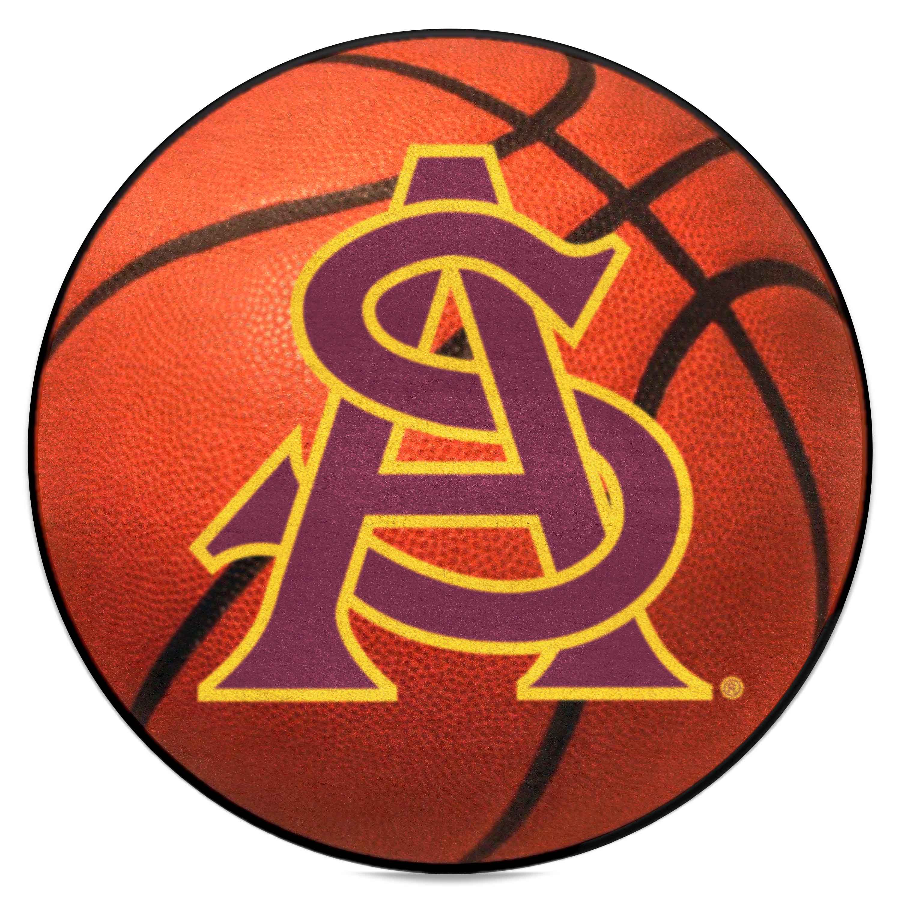 Arizona State Sun Devils Basketball Rug - 27in. Diameter - Arizona State