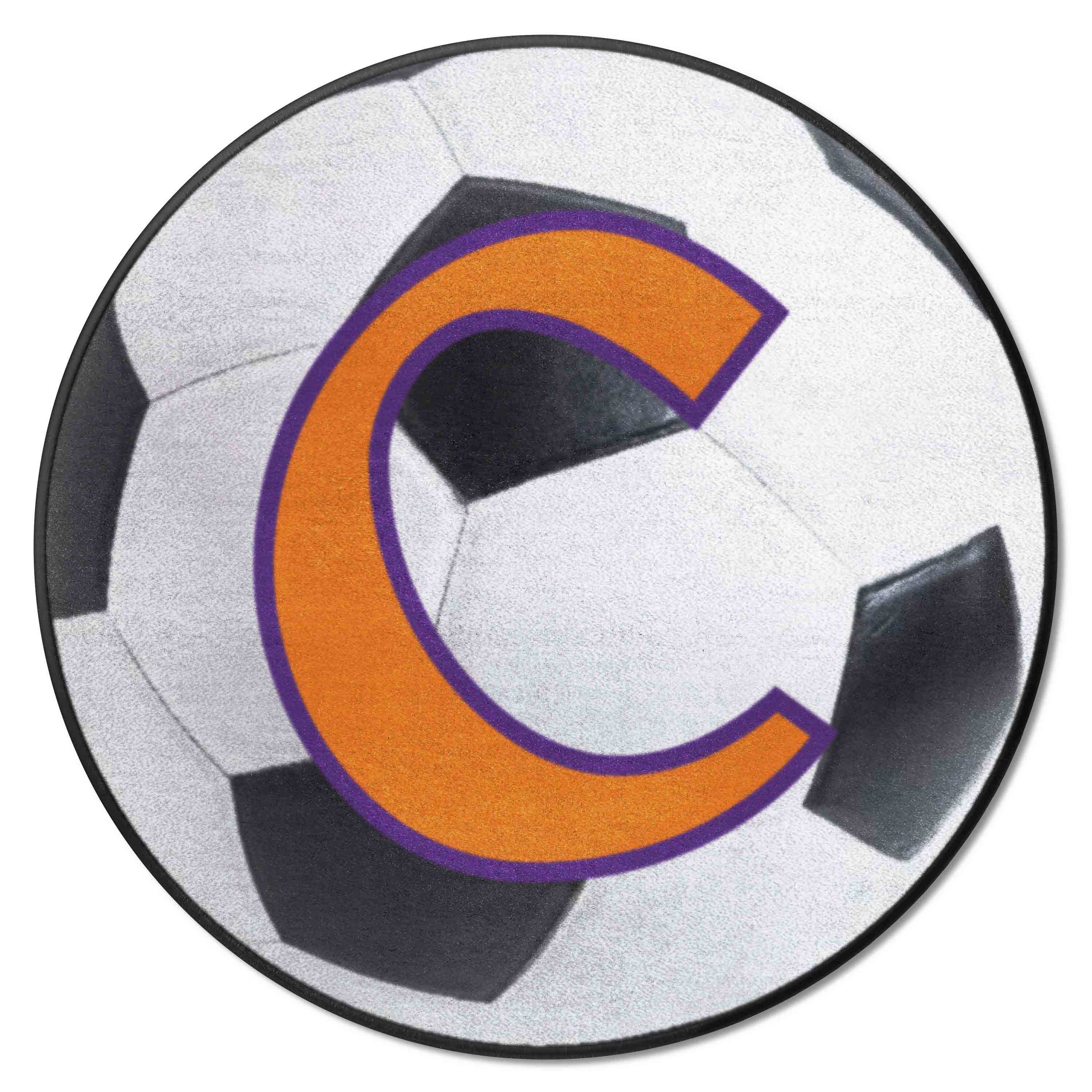 Clemson Tigers Soccer Ball Rug - 27in. Diameter - Clemson