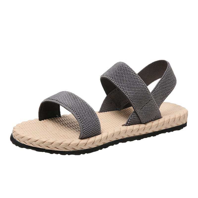 Open Toe Flat Sandals - Trendsi - Flyclothing LLC