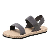 Open Toe Flat Sandals - Trendsi - Flyclothing LLC